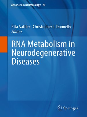 cover image of RNA Metabolism in Neurodegenerative Diseases